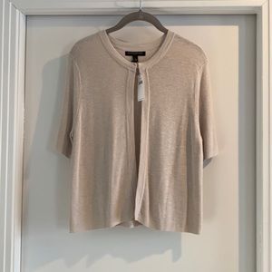 NWT- Open-front, short sleeved cardigan